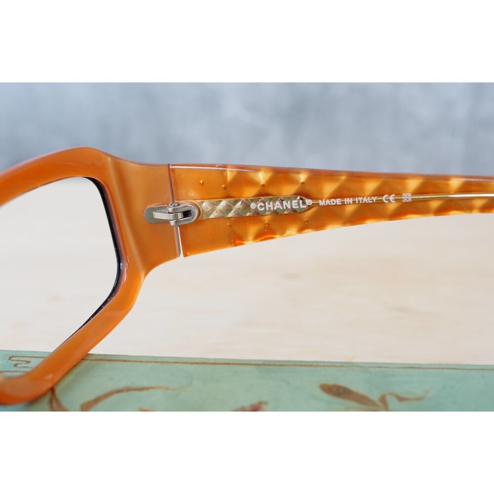 Vintage Chanel Eyeglass Quilted Made In Italy 5097 C. 839/11 Studded - Picture 9 of 16